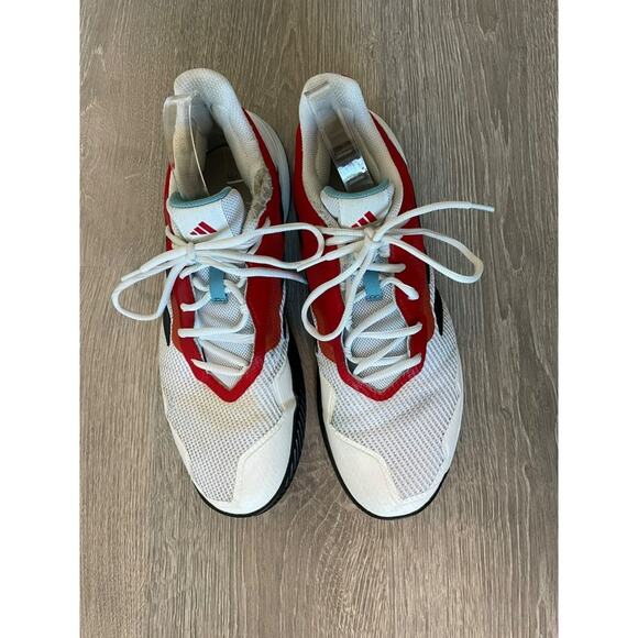 Adidas Men's CourtJam Control Sneaker white/red/black size 11.5 - Picture 4 of 15